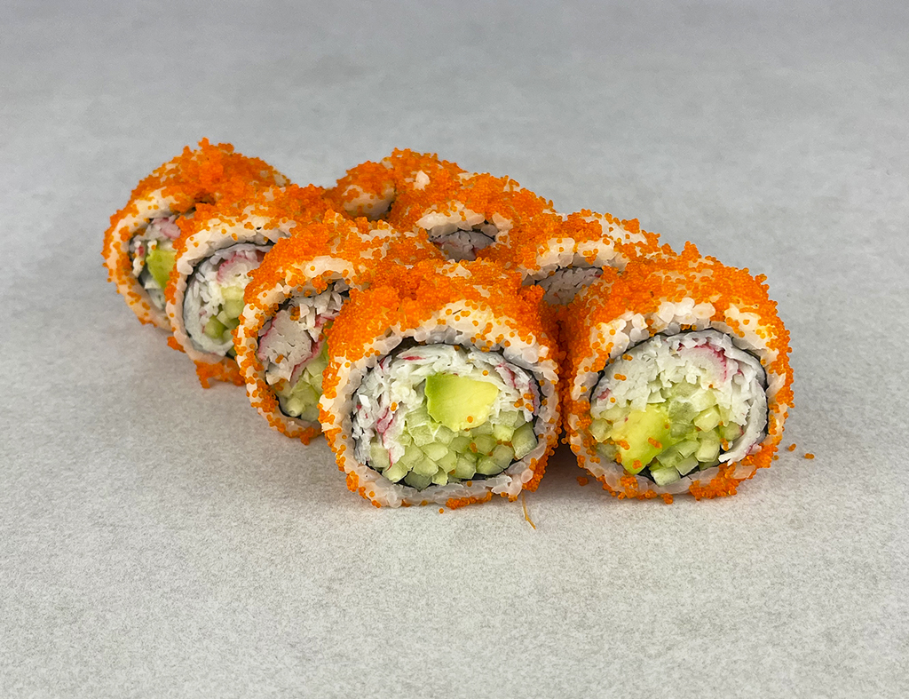 Рол "Каліфорнія сніжний краб в ікрі"