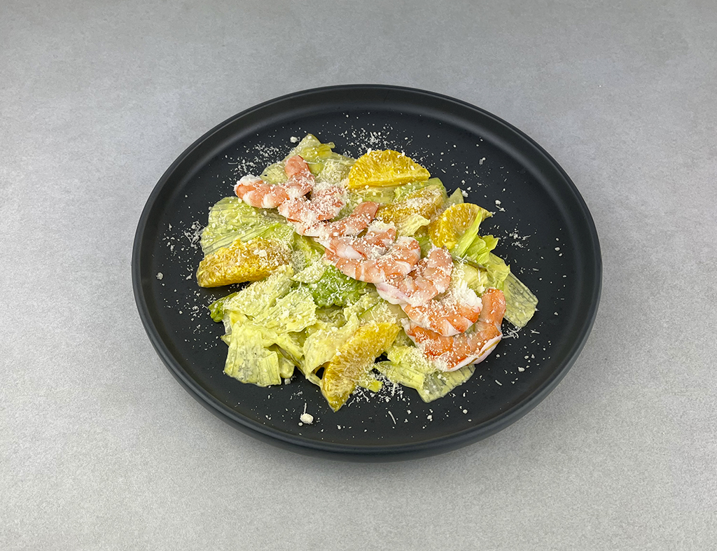 На фото – Салат з креветками Салат з креветками